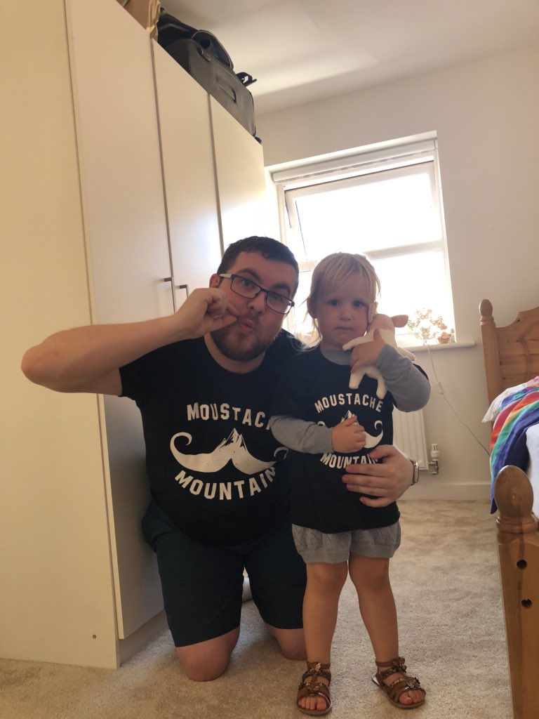 The family won’t take their moustache mountain t-shirts off! See you at project mayhem😁 <a href="/trentseven/">Trent Seven</a> <a href="/Tyler_Bate/">Tyler Bate</a>