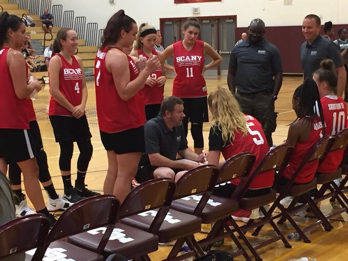 CoachLMcEvoy's tweet photo. Big win over Suffolk by @Section4GBB “Southern Tier” team. We finished pool play 3-1 and will play in the semis tomorrow at 10am vs. Rochester in @BCANY1 Summer #HoopsFest.  #section4 https://t.co/ABlP7ILhYo