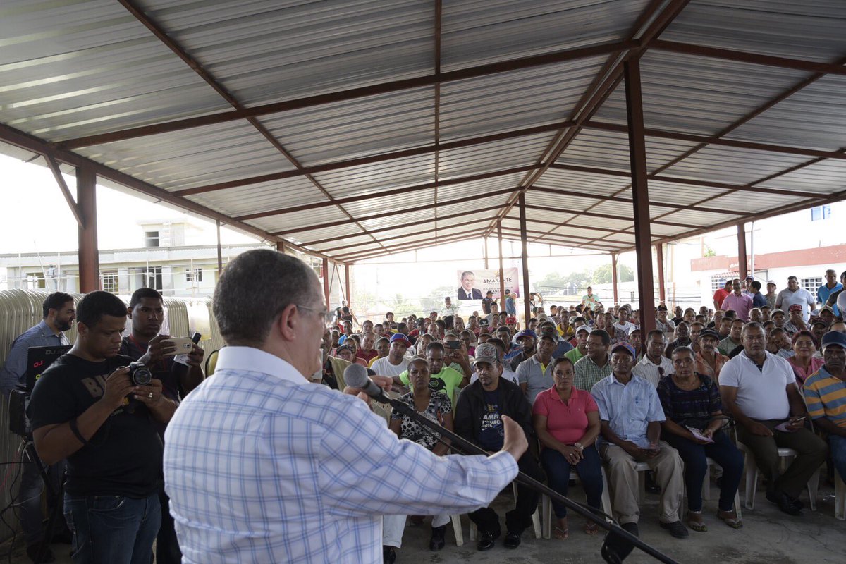 Esta provincia tendrá un gran aliado, aquí vamos a generar empleos, vamos a generar riquezas para que nadie tenga que abandonar su tierra en Hermanas Mirabal. #SalcedoConAmarante