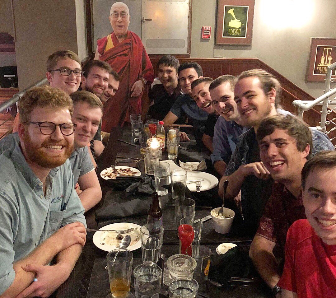 Beta_WPI's tweet photo. In the last ~day our #EtaTau Chapter reps to #Beta179 had dinner w/ our bestie @chuckruff &amp; the #dalailama, branded our convention center w/ the #betadragon, rode on Norfolk's #ferriswheel, &amp; met w/ the #GeneralSecretary &amp; officials to discuss our #installationceremony! #busybees https://t.co/xOHh0vDf4U