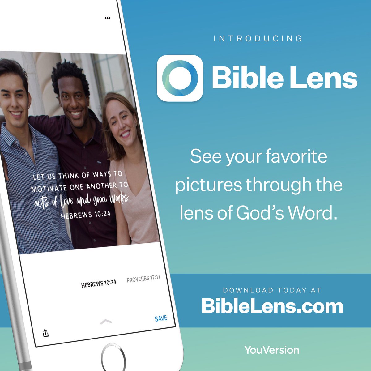 Introducing the next all-new app from YouVersion! Bible Lens lets you see your favorite pictures through the lens of God’s Word. app.biblelens.com