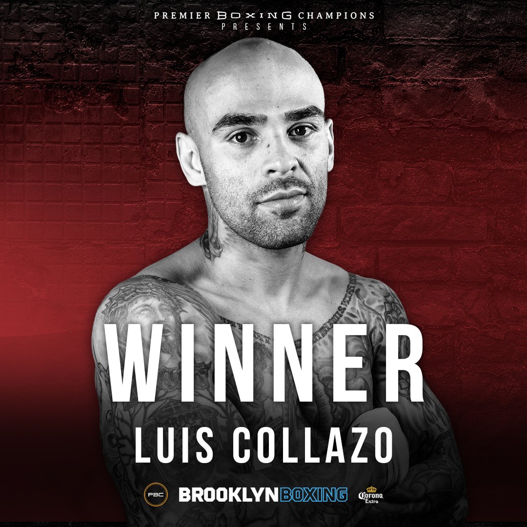 premierboxing's tweet photo. .@RealLuisCollazo defeats @BryantPerrella by MD in a slugfest lead by the veteran. Collazo improves his record to 38-7. #CollazoPerrella https://t.co/fKcI5Iz4Pp