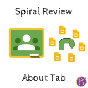 alicekeeler's tweet image. Google Classroom: Spiral Review on the About Tab - alicekeeler.com/2018/04/26/goo…