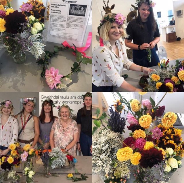 Free Flower Crown making workshops at <a href="/craftinthebay/">CraftintheBay</a> in honour of the Eisteddfod Crown. Sunday, free of charge 💐🍃🌹👑 blooms from @theflowerhive <a href="/sweetpeony64/">Sweet peony</a> #flowercrown #eisteddfod2018 #eisteddfodcaerdydd2018 #theflowerhive #sweetpeony #urdd #eisteddfodcaerdydd #citb