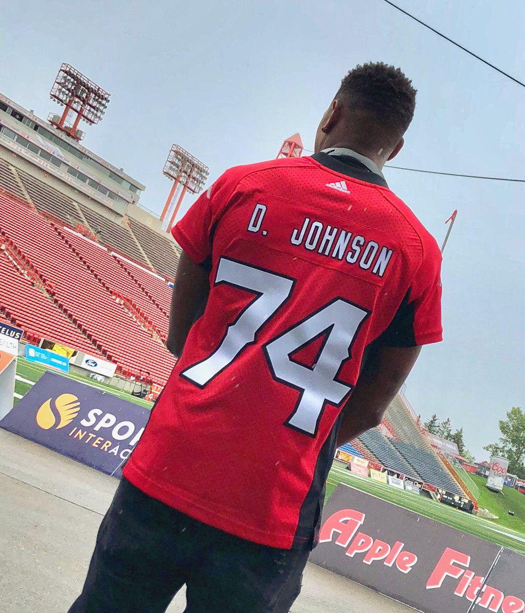 dwayne johnson calgary stampeders jersey