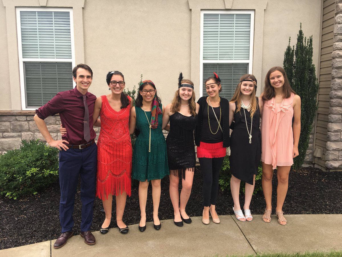 Georgia76710382's tweet photo. So we had a Roarin’ 20s Gatsby Party in honor of Mr. John J. Tone...and it was amazing! #Nerds #WereAP https://t.co/jrOpB5z6bc