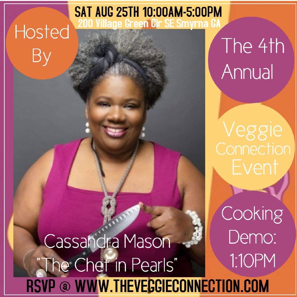 thechefinpearls's tweet photo. Look who's hosting the 4th Annual Veggie Connection...Yep... Me. And you don't want to miss my demo
#CIPapproved #CIParoundtown #Atlanta #events #chef #blogger #foodie #eeeats #demo #EmbraceTheGrey https://t.co/gX8lFsE6sj