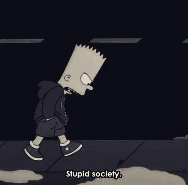 Imagenes de bart triste con frases - Imagui