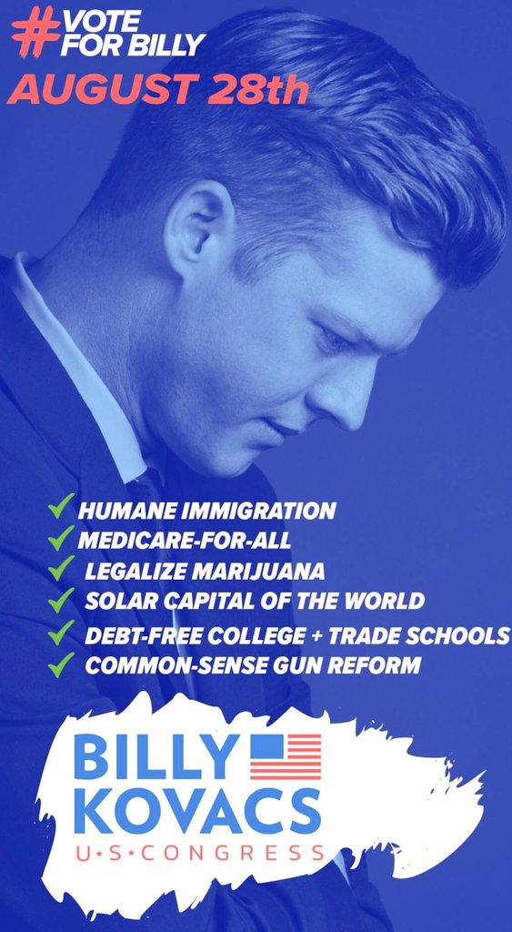 gretchmoney's tweet photo. If you haven't already heard about this great guy, you should check him out @kovacs4congress & please #VoteForBilly https://t.co/pAO7Pop2Zt