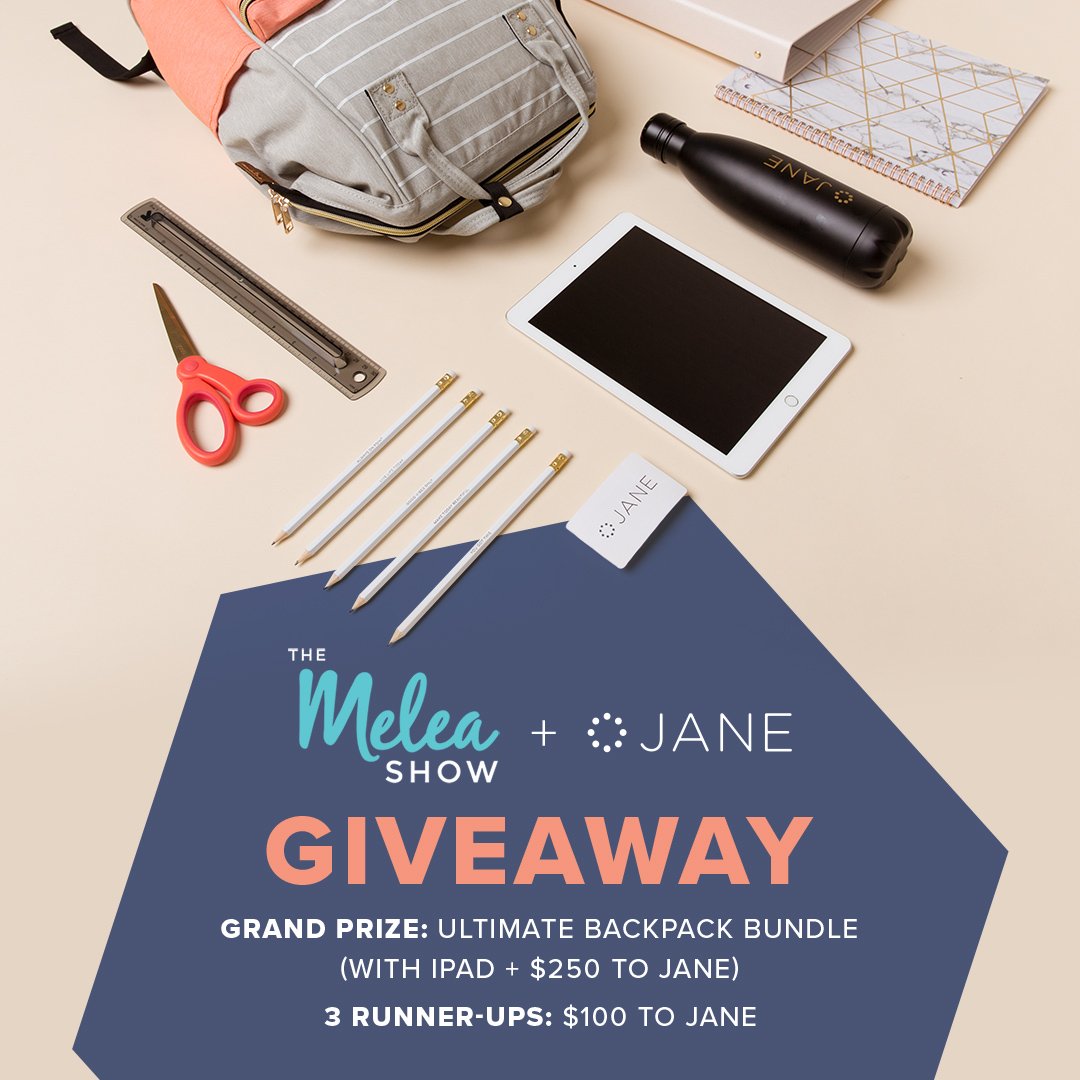 💥LAST CHANCE!!💥 ANOTHER #BacktoSchool Giveaway?! YEP! Teamed up with <a href="/janedeals/">Jane</a> to give away an iPad, $250 in Jane Credit and a backpack full of school supplies! Plus 3 runner-ups win $100 to Jane too! ENTER HERE ASAP → themeleashow.com/JaneBTSGiveaway  #BackToSchool2018 #giveaway