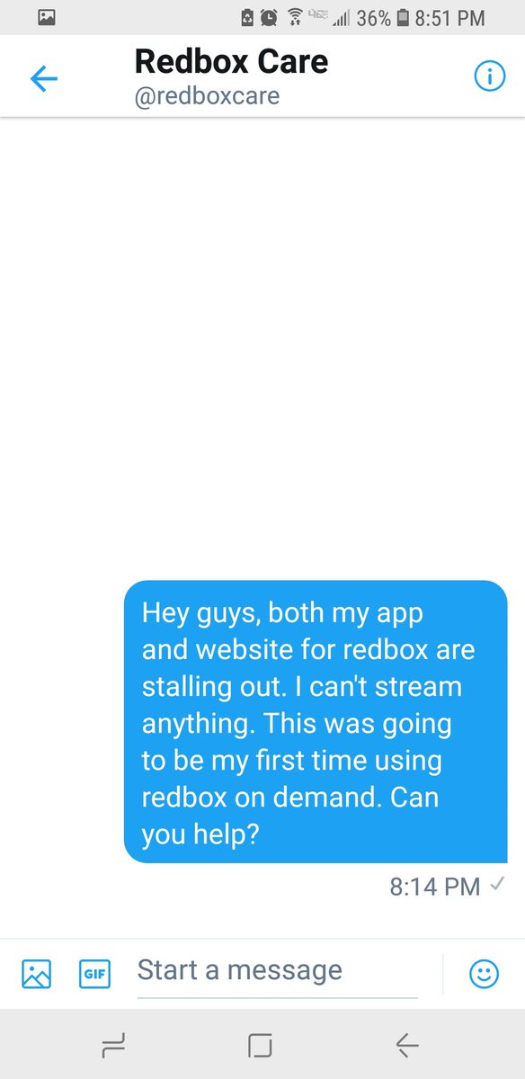 SAnderson0710's tweet photo. @redbox Made it to an hour on hold with @redbox customer service and still no reply from my DM to @redboxcare . Support agent answered as I was typing this...he said I have to call back tomorrow because the entire @redbox system is down... https://t.co/4ugiK41caA