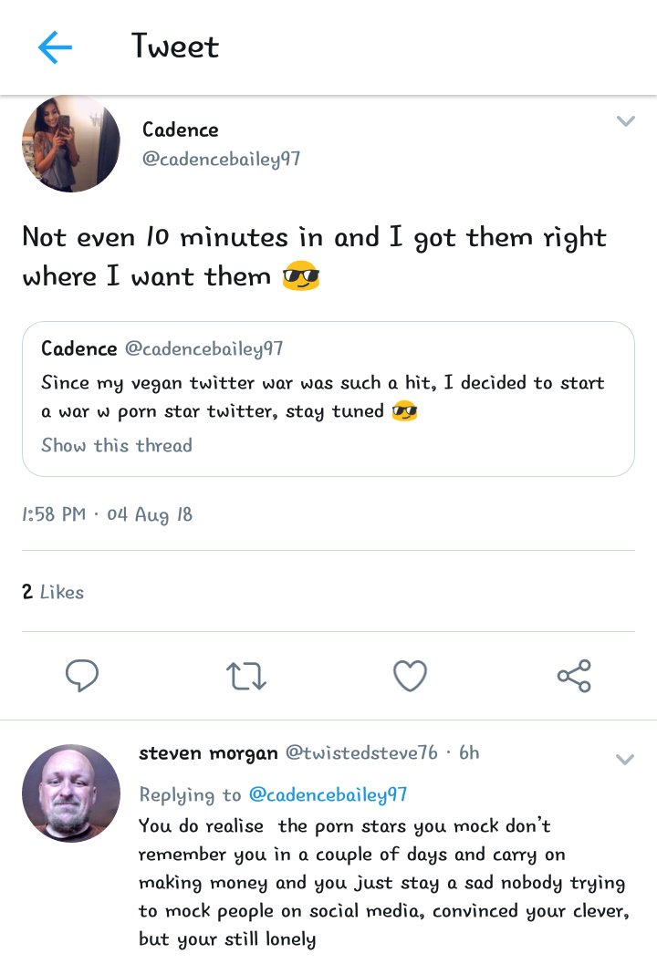 Cadence Lux On Twitter Yawn It S 2018 Hating On Sex Workers And Slut Shaming Is So Cancelled