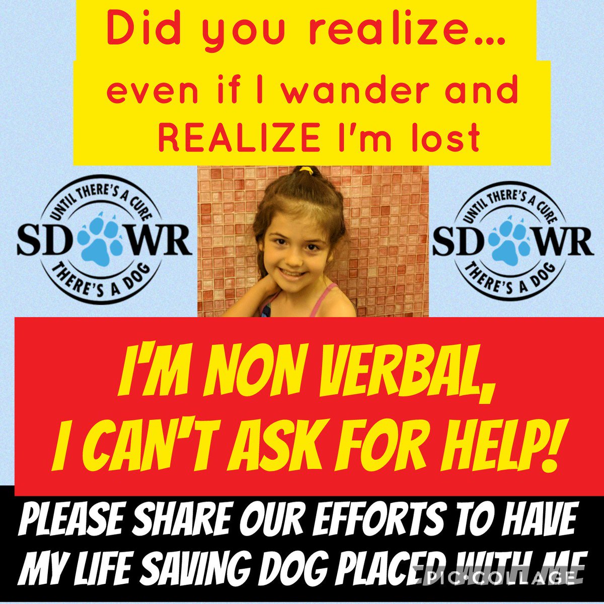 MeliasMommy2010's tweet photo. https://t.co/NOYA6TQ7YF #autism #wandering #SDWR #meliasdog #autismawareness https://t.co/lJ7mAjdubt