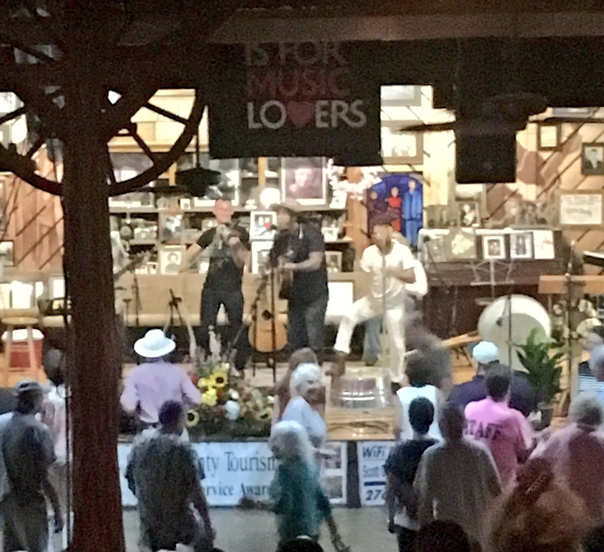 After witnessing the live birth of an alpaca we finished the evening with the Hogslop Stringband. #onlyinvirginia #carterfamilyfold