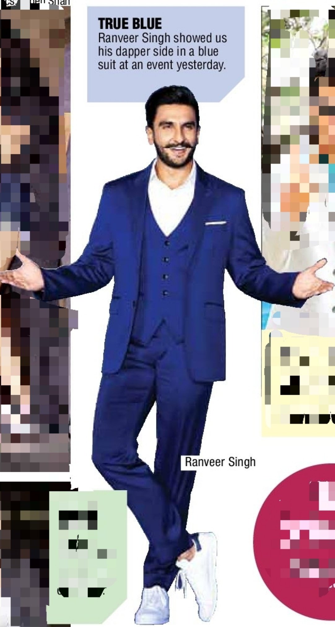 HELLO! India - Ranveer Singh rocked a light blue suit with sunglasses for  Befikre promotions. What do you think of his look? #ranveersingh #bollywood  #befikre #style | Facebook