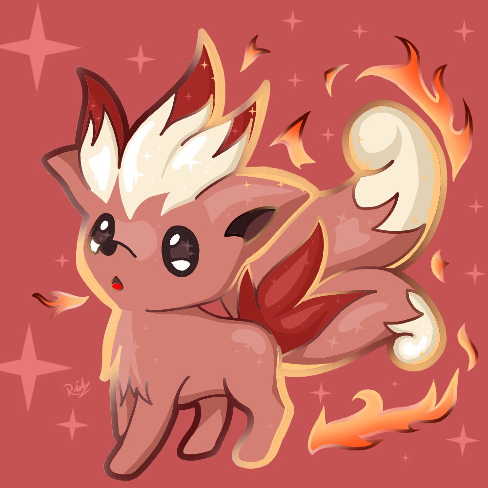 Richie On Twitter Gen 2 Beta Pokemon Art Digitalart Fox Pokemon Fire Gen2 Beta Baby