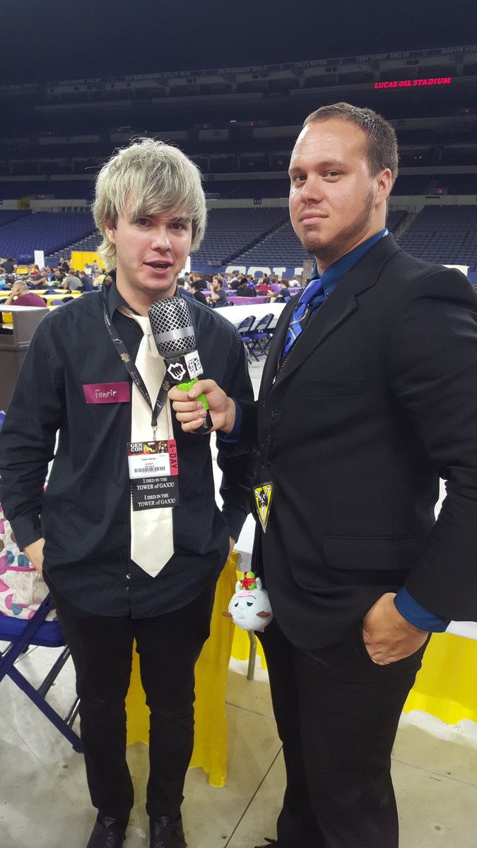 RRedEye_'s tweet image. Found @RiotPhreak interviewing a young fan @Gen_Con