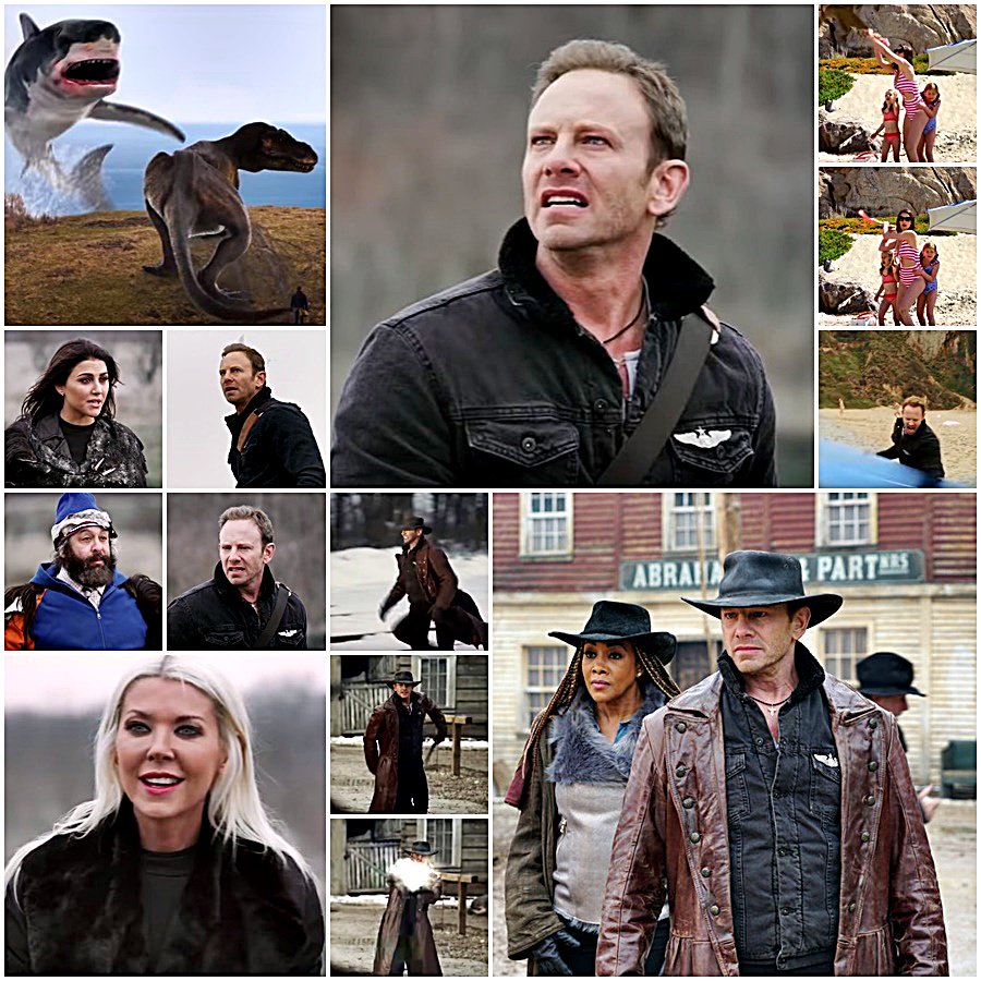 Jules_2010's tweet photo. SERIOUSLY! It is about time! It will premiere tonight! #YAY @SharknadoSYFY 1-5 leading up to the final S6 @IanZiering @TaraReid @CassieScerbo @MsVivicaFox @ErinZiering & MORE #FinalInstallment #Sharks #Tornados #Adventures #TravelBackInTime #SharkSlayers #Fin #April #Nova ๐ฆ๐ช๏ธ https://t.co/3cKO2FjuZz