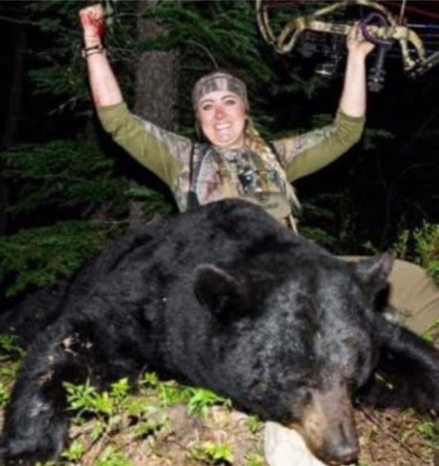 How dare you raise your hands and celebrate like a champ that’s won a sporting event!! You baited a hungry bear just wanting to eat and live, then shot him/her from 15 meters away in a hide. For ego and greed! You’re a pitiful COWARD not a champion!! 🤬<a href="/Protect_Wldlife/">PROTECT ALL WILDLIFE</a>