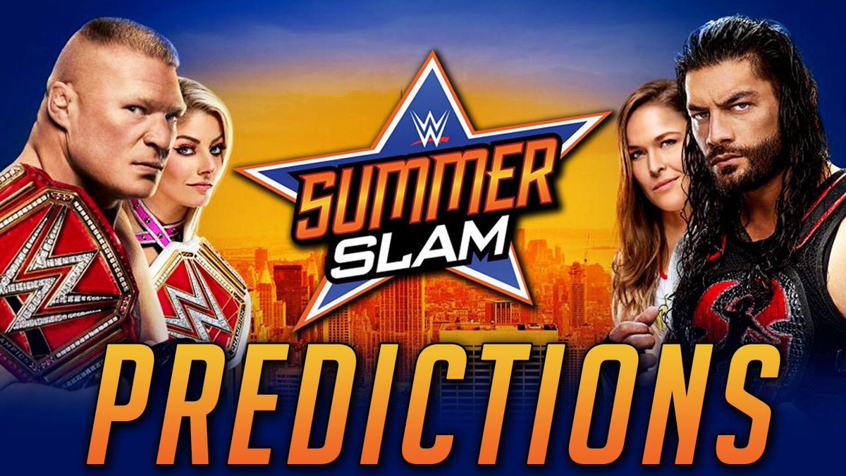 NoahNationNerdy's tweet photo. WWE SummerSlam 2018 Predictionsโญ๏ธ
๐ฅ: https://t.co/hagWR4zqg8
#SummerSlam #RondaRousey #UniversalTitle #WWETitle #IntercontinentalTitle #USTitle #WWEKickoff #WWEBrooklyn https://t.co/VaMjuvwu4s