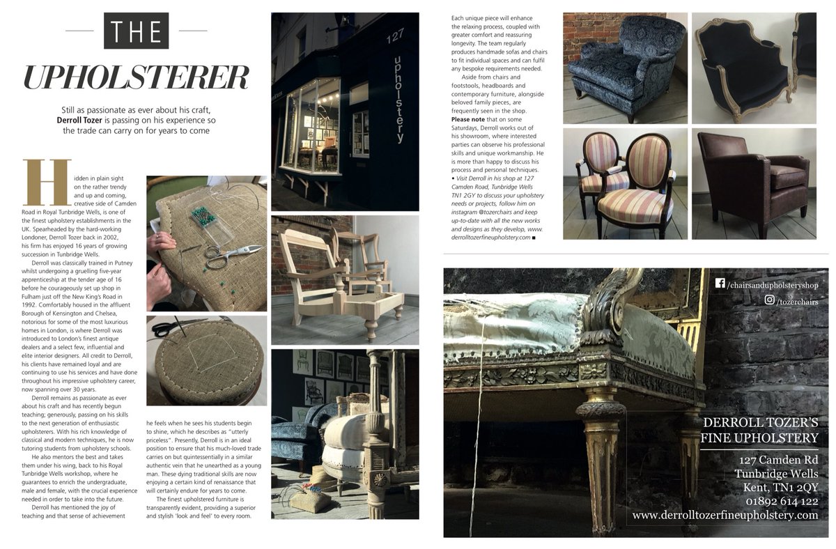 After years of work I now offer free tuition and training to students and professionals #ilovemyjob #traditio #upholstery