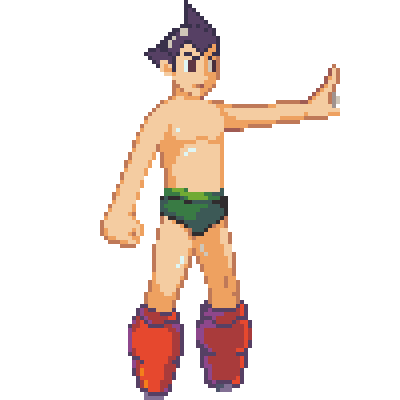 My @astroboy for #pixel_dailies 
<a href="/Pixel_Dailies/">Pixel Dailies</a> #pixelart #aseprite