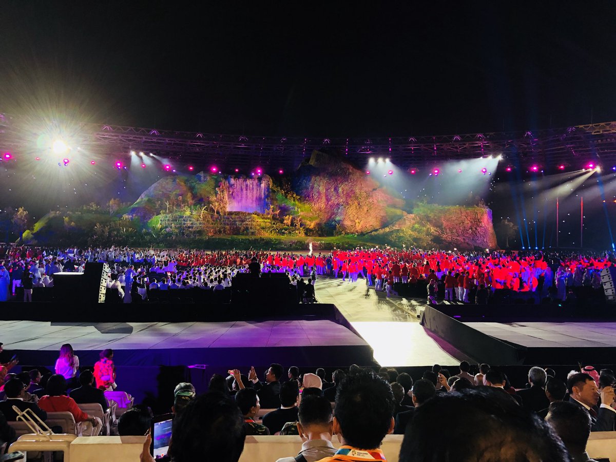 Owesome....Bangga dengan pembukaan Asian Games 2018.... luar biasa.....