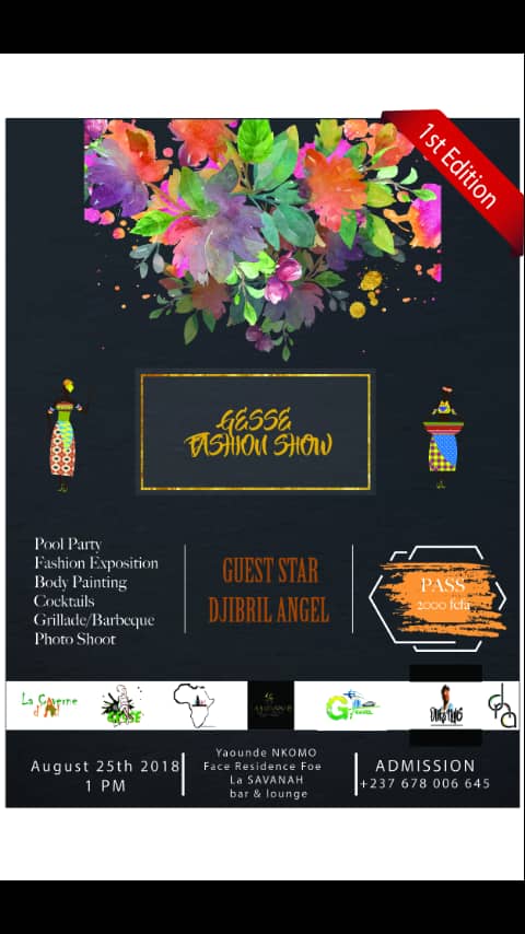 SabineEba1's tweet photo. Come one, come all at the inauguration of the GESSE brand this Saturday, 25th of August. Pool party,fashion show, cocktail and many others. https://t.co/jVjua0OXmE
