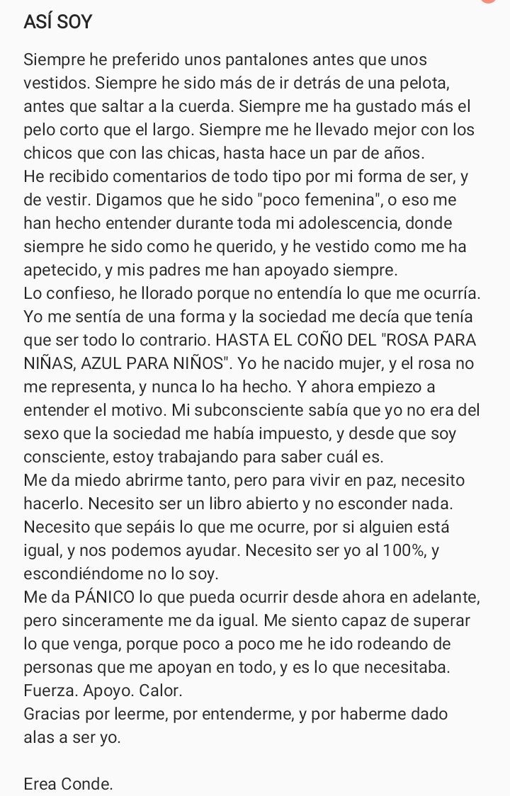 No puedo callarme más.