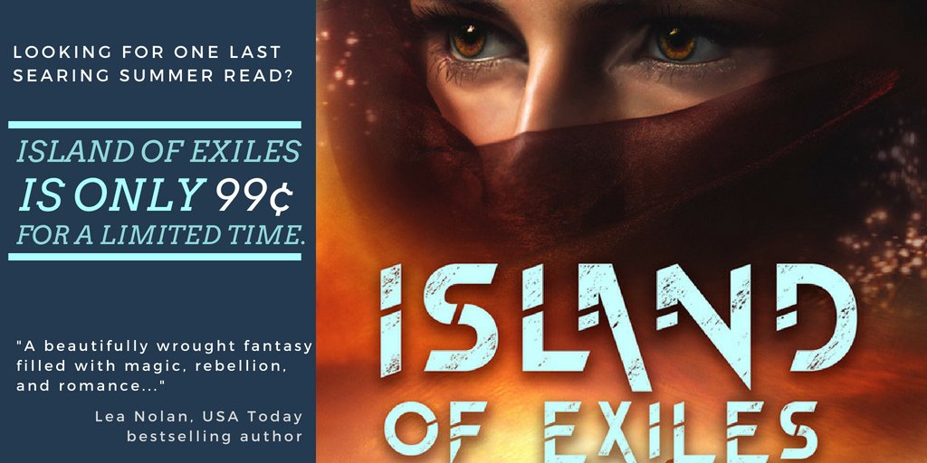 ByEricaCameron's tweet photo. A harsh desert, powerful magic, centuries-old secrets, and a sister willing to put her life on the line to protect her younger brother.
Get #IslandOfExiles for only .99 cents until Aug. 27!
https://t.co/vXRStpDaQ9 https://t.co/YIG7e4Hzhs