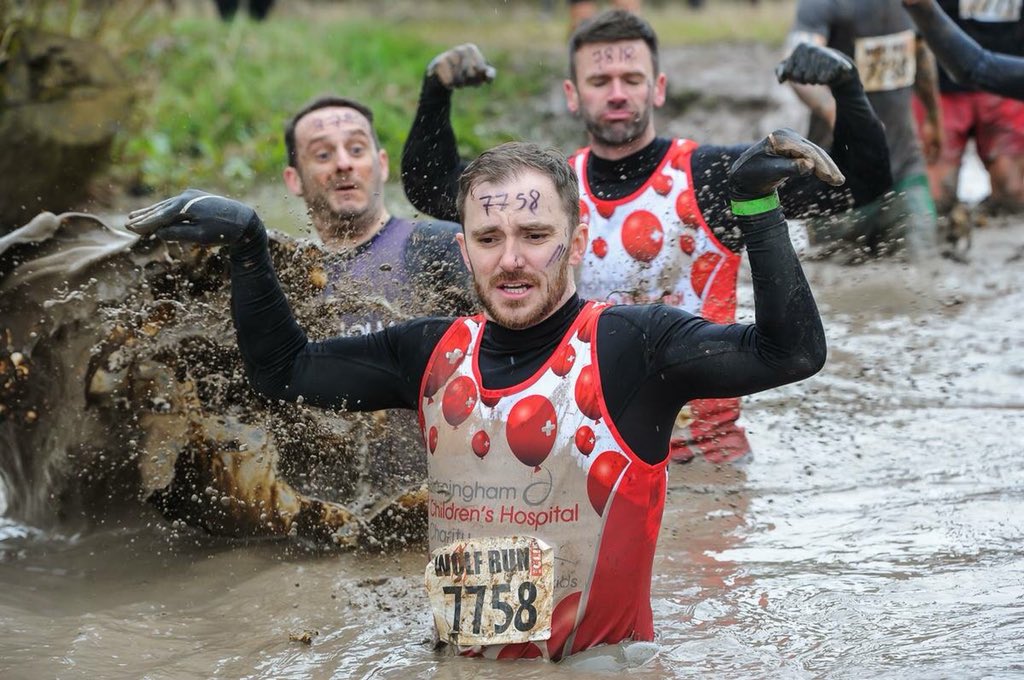 Pushing our bodies to the limits for @Bham_Childrens by taking on the alpha @thewolfrun challenge 🐺 2k18 is our act of kindness @SStmichaels 

#21AOK #positivementalhealth #bekind #helpingothers
