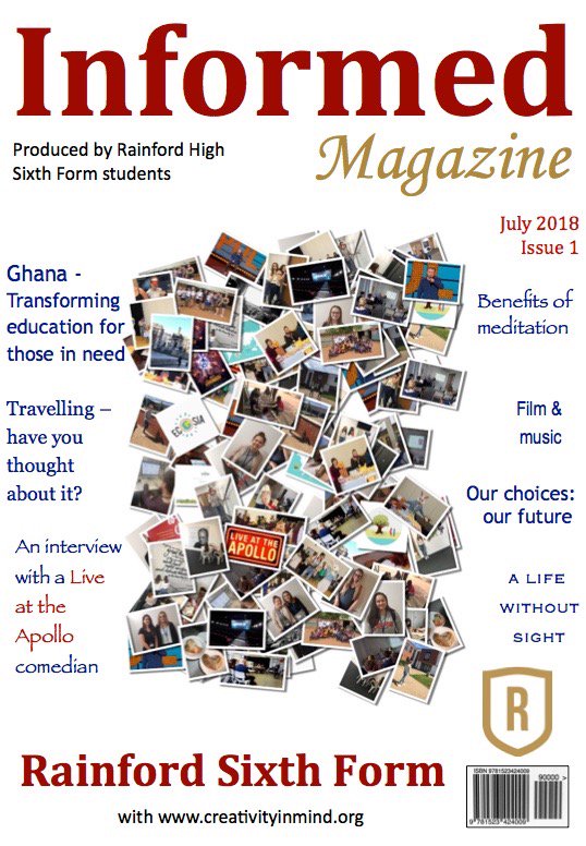 HarrisonFCarter's tweet photo. Well done to the students of the @InCreativeMind writing group @Rainford6thForm on the production of their College magazine. Over 300 copies distributed so far, sharing your features &amp; experiences. I look forward to working on the next issue. #BeBrilliant https://t.co/xaS8C9tIE0 https://t.co/6zwzrLVtqE