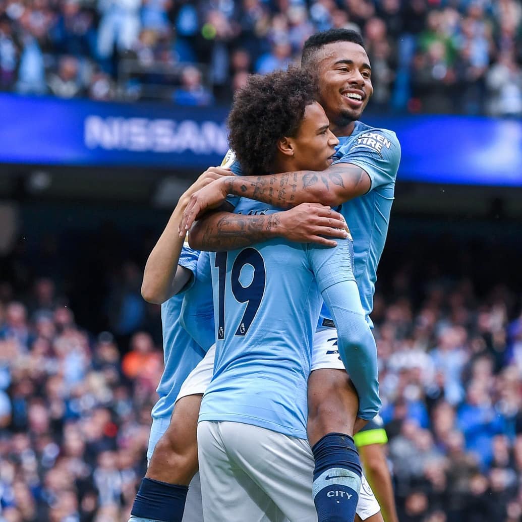 leroy_sane's tweet photo. We're back at the Etihad with a firework 🔥⚽🔥 #LS19 #inSané @ManCity https://t.co/KUP9nOCe4m