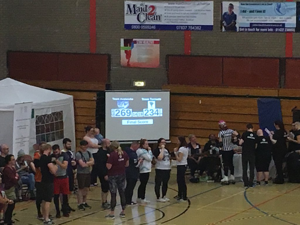 mancrollerderby's tweet photo. final score for our #MEQJuniors expo game: Avalanche 269 - Tornado 234, a thrilling game right down to the last seconds and a great foretaste for Teams GB and Europe smashing it at the Junior World Cup #MEQ2018 https://t.co/hbB0iDxPC7