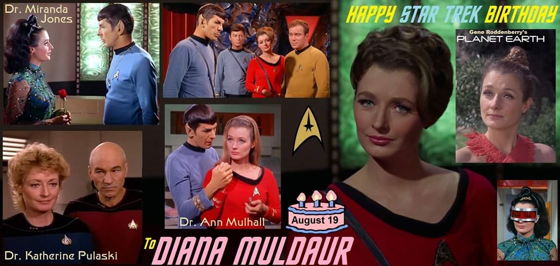 Happy TOSS Birthday to Diana Muldaur! Now I have Midnight at the Oasis in my head again... 