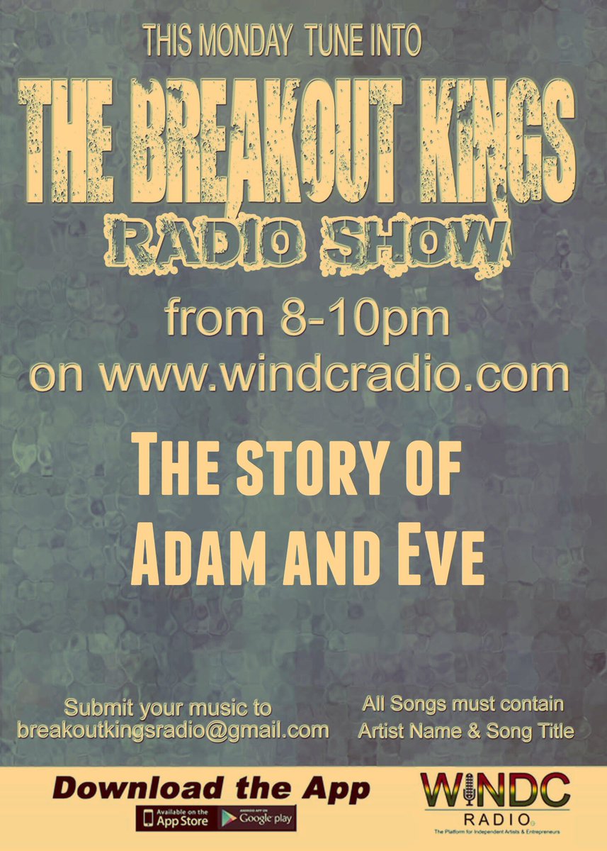 breakkingsradio's tweet photo. Tune in tomorrow!! #BreakoutKingsRadio #windcradio https://t.co/2BuSrprtHa