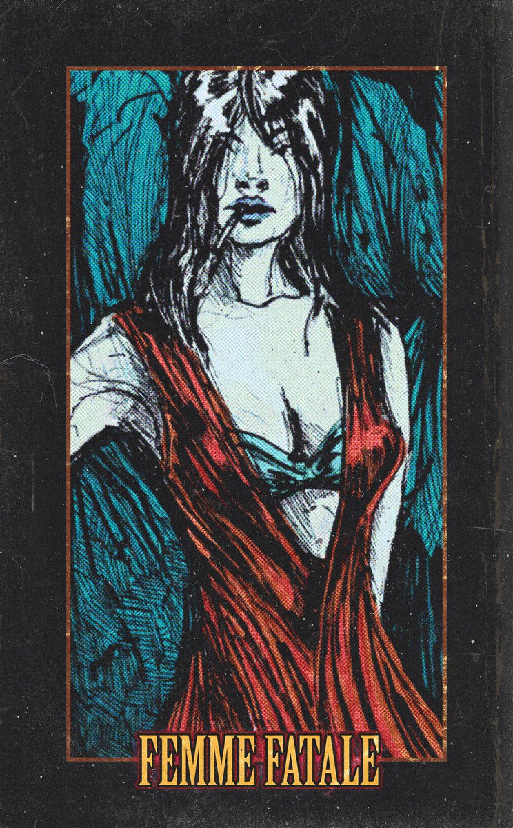raychov's tweet photo. Femme Fatale

#PulpFiction #pulpcover #traditionalart #vintagecheese #femmefatale https://t.co/LaN59iu2Yy