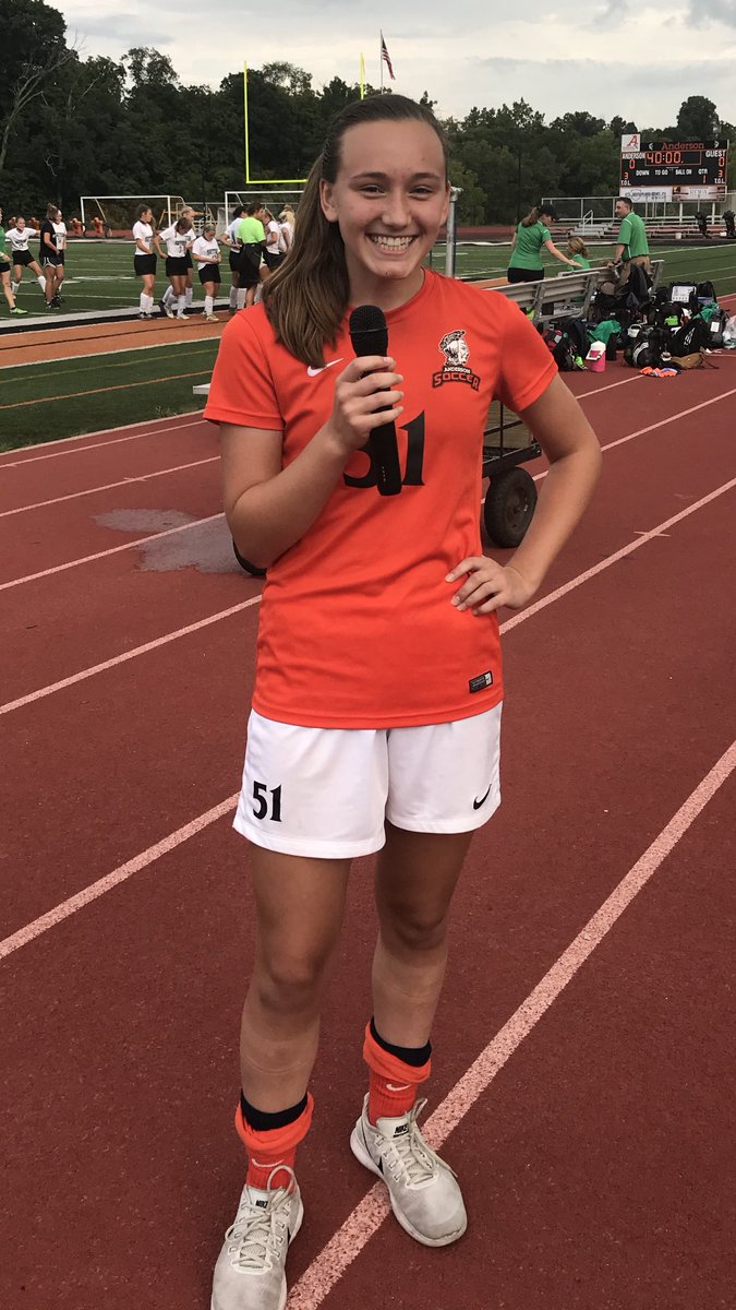 AHSRaptorsAD's tweet photo. BREAKING NEWS...................... A LEGEND IS BORN!!! WOWZERS ZOWIE WHOA BABY & a HOLY COW!!! @AndersonRedskin Avery Kniskern is not only a GREAT @AHSWomenSoccer player but she just sang an INCREDIBLY BEEEEEAYOUTEEEEFULLLLLL National Anthem!!! #SHEisaFRESHMEN #AHSisAMAZED https://t.co/lSsruXWbz9