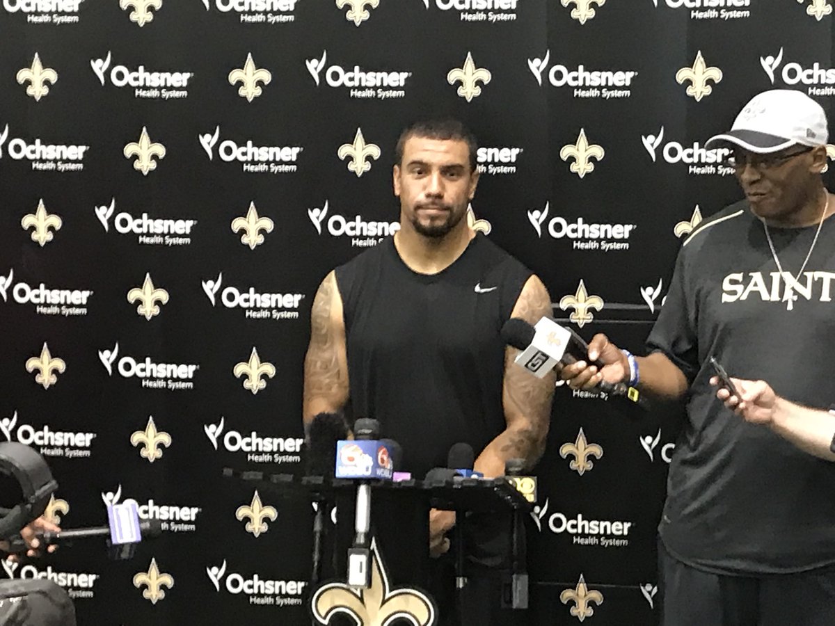 Kurt Coleman is speaking with the media Watch Live? : SaintsCamp | New