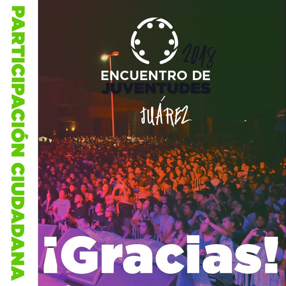 JuventudChih's tweet image. ¡Gracias #Juárez por hacer del #EncuentroDeJuventudes 2018 todo un éxito!
Nos vemos el próximo año ;)

#ElFuturoSeDecideHoy