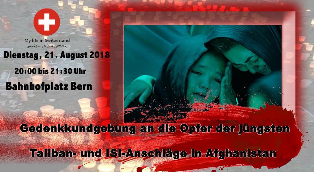 salam_swiss's tweet photo. Mit Gedenkkerzen wollen wir der Opfer gedenken und uns mit ihren Angehörigen solidarisieren. Die afghanische Gemeinschaft ruft alle Menschen dazu auf, an der Kundgebung teilzunehmen. 
21 August 2018
20:00 bis 21:30
Bahnhofplatz Bern https://t.co/KQKiTgIsFv