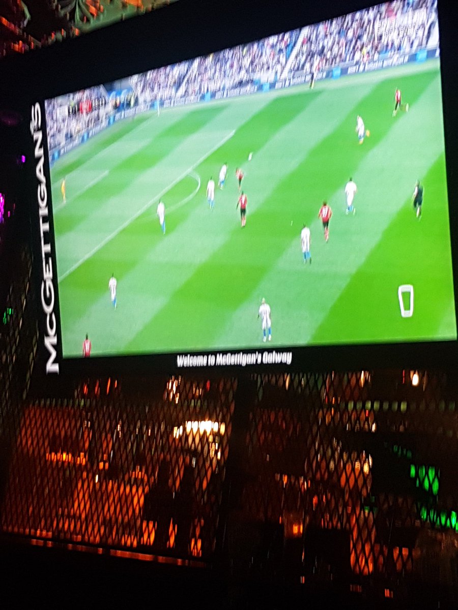 McDermottPaddy's tweet photo. #GALvLIM When your watching the hurling final in McGettigans in Galway. Full time whistle blows and they change all tvs to this shite. #takeyouroil #badloosers #welldonelimerick #bitter https://t.co/7QRp9I2lUD