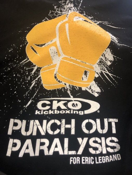 BoathouseNJ's tweet photo. @BballWarehous #Day19 - Amazing morning with an insane @ckowoodbridge/@CKOEdison crew to support @EricLeGrand52 and the @ReeveFoundation to #PunchOutParalysis! So happy @CoachCuevas1 was there to crush it with me 🥊 https://t.co/C4rcWGhlTE
