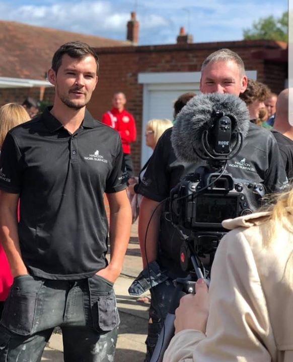 HawdonSurfaces's tweet image. WOW!
Absolute privilege to work on DIY SOS, to help change the lives of a very deserving family.
Very emotional at the reveal of the house.😢
A big thanks to @davidmorrison76 for all his help, @cdukltd for supplying the Corian and to @CushionCrisis for your kind words too😃