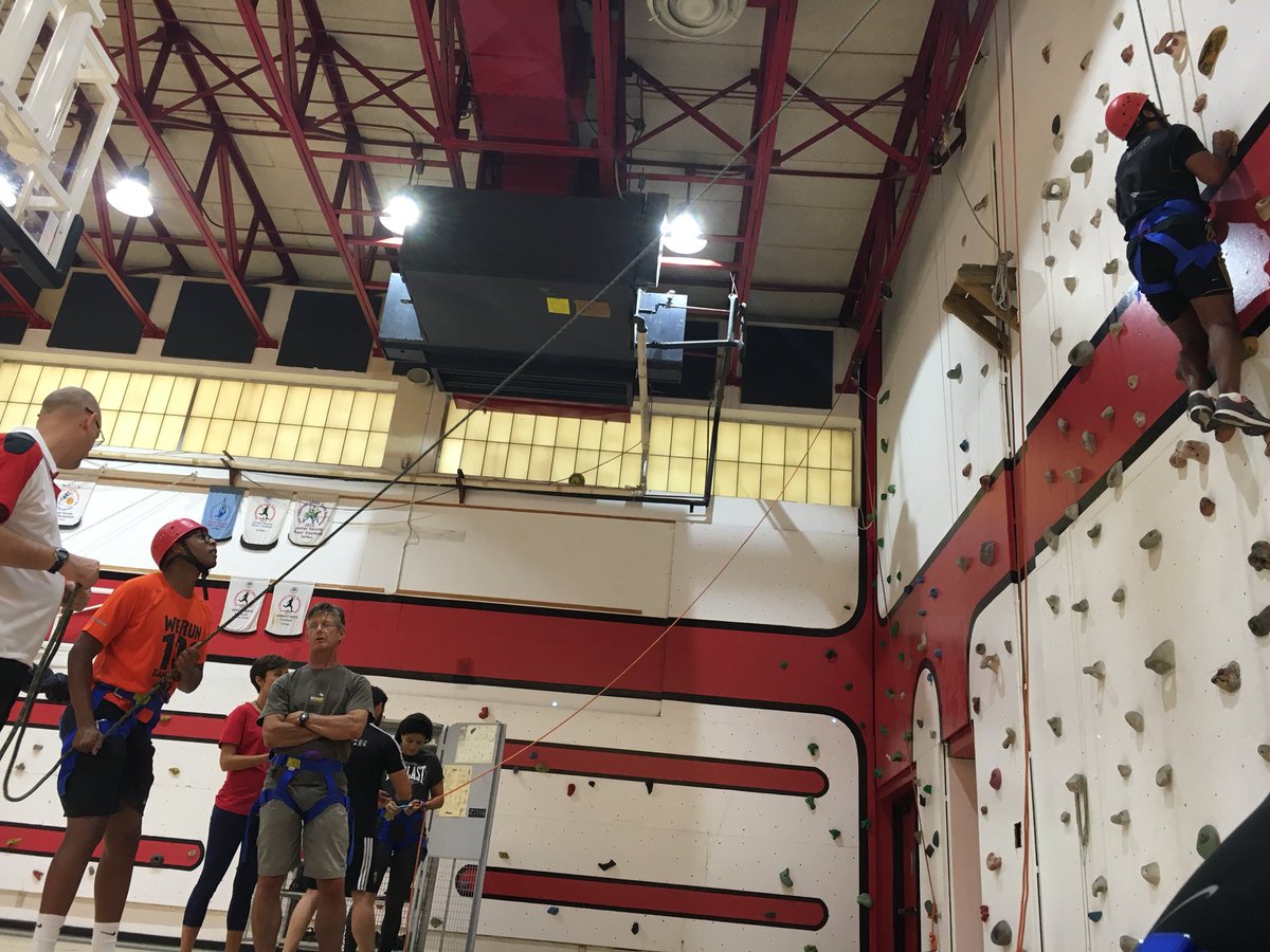 msriddleabroad's tweet photo. Spent the day exploring new group activities to build #leadership and #communication skills in our students. Also brushed up on our #climbing procedures #PhysEd #professionaldevelopment #cacpe https://t.co/PRPzzUpV71