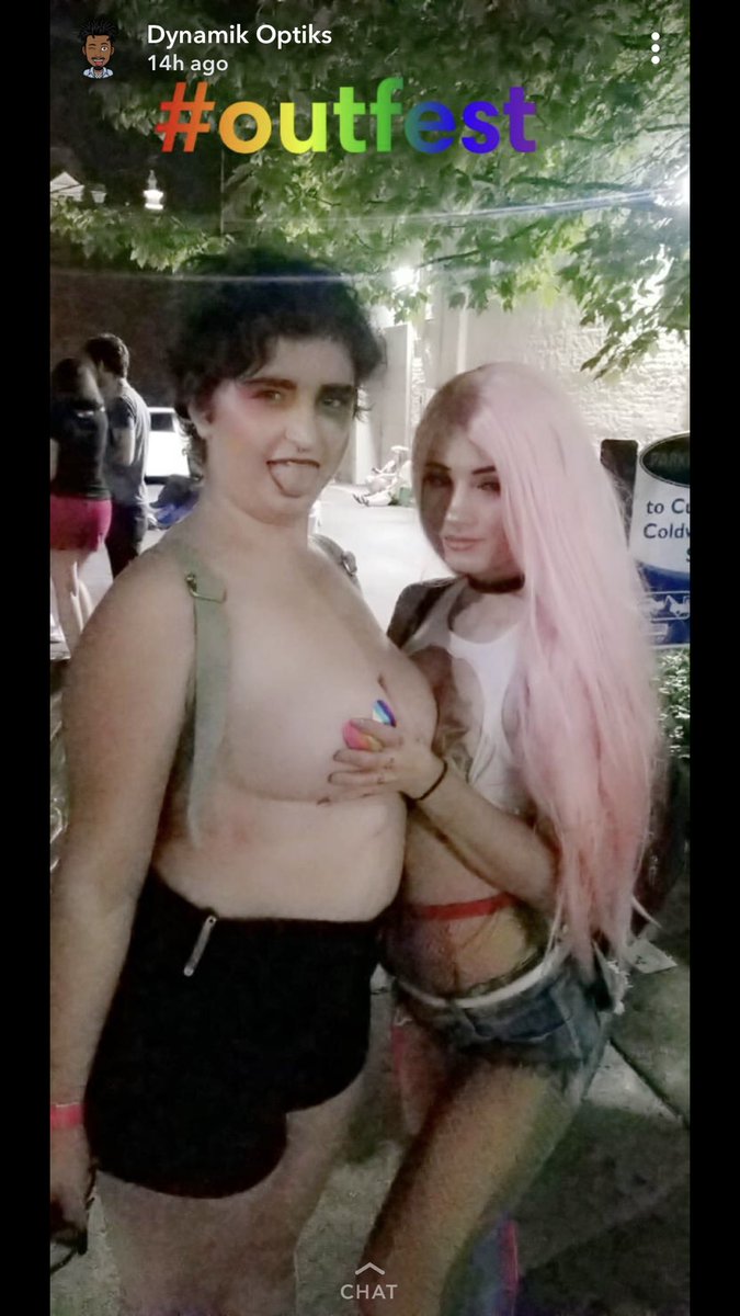 Thanks to all the people who took pictures of me with just pasties on #outfest2018
