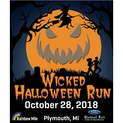 Hughesware's tweet image. Blackwell Ford proudly presents: The Wicked Halloween Run 10, 5K Run/Walk, and Rainbow Mile | Glow in the dark medals and entertainment, in Downtown, Plymought MI! | 10/28/2018 | 7:30am | Start/Finish at Kellogg Park • Register Online Now at wickedhalloweenrun.com