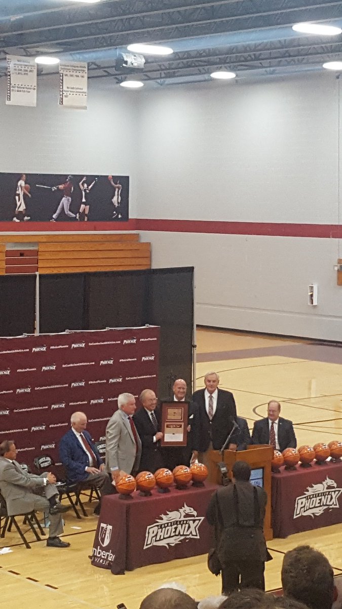 'If you will affect 10 people, the world will change'-Coach Cliff Ellis
It was awesome to witness the naming of Cumberland's basketball court after former coach Cliff Ellis. #Empower #CUPRIDE