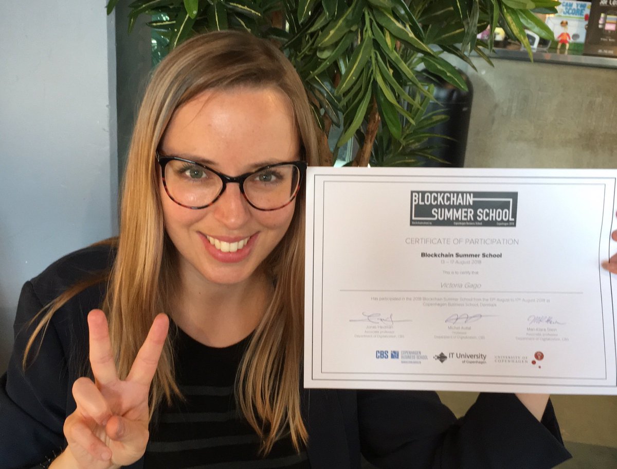 Victoria_AGago's tweet photo. Blockchain Summer School completed ✌️
#BlockchainCPH18
#BlockchainSummerSchool
#CBScph https://t.co/fPht88ObC9