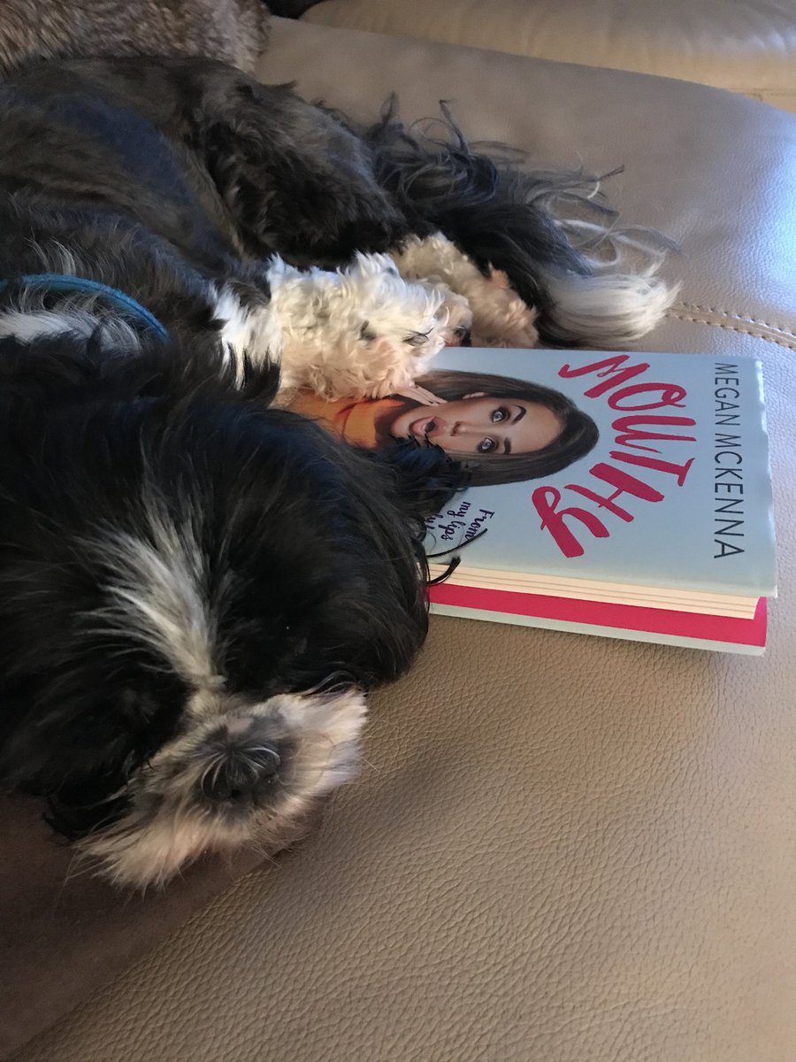 Anngibbons10's tweet photo. Alfie enjoying his bedtime read 📖 especially when #Daisy is mentioned 🐶❤️ @Megan_Mckenna_ https://t.co/U3XzlejsHT